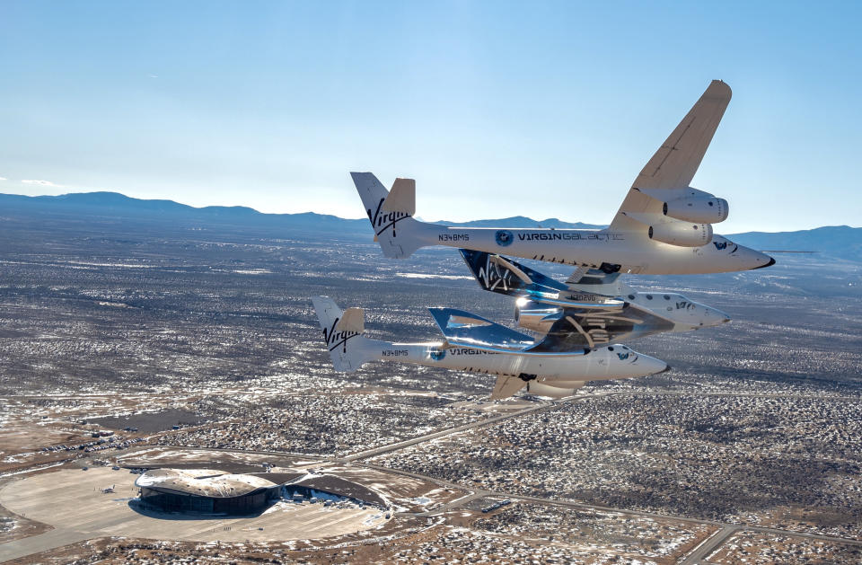 Virgin Galactic's free fall continues